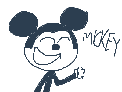 can you guys drawin Mickey In Hotdog Hills
