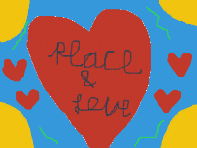 Peace And Love On The Planet Earth