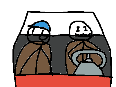 Me and my friend in car