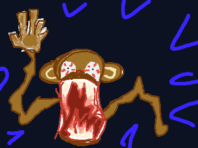 Scary monke (but seriously you should run)