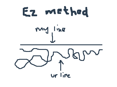 how to notice the difference between lines