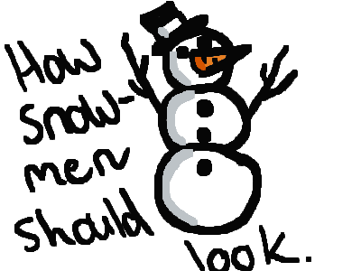 how snow men should look