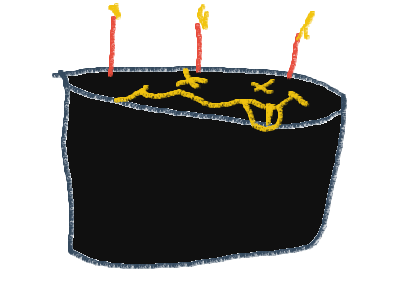 we celebrate by eating the cake