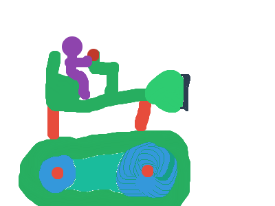 My first fight with my OC character