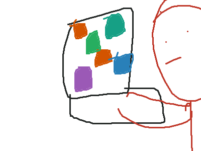 Me animating a pixel animation on a pixel site