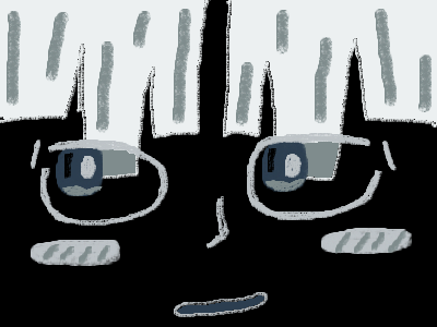 monochrome/negative artstyle