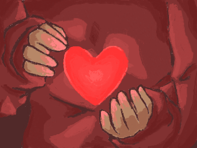 쿵쿵쿵 대는 가슴이 말