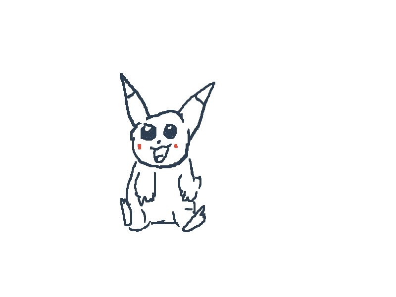 Pikachu evolving
