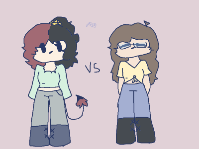 how i draw myself vs irl me