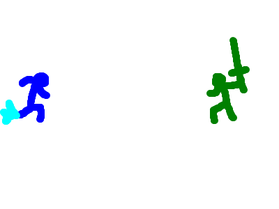SUPER ASSASIN VS GREEN BLASTER