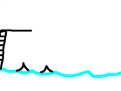 taking a swim gone wrong