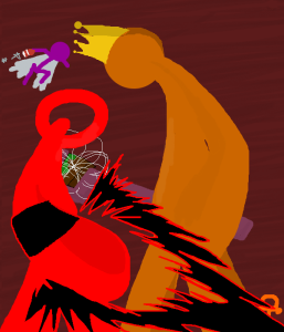 sukuna vs mahoraga but its TDL vs king orange