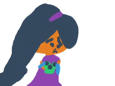 My baby frog accidentally Drew a Naked body part 