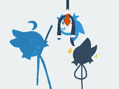 (Little fanart of 3 stick figures)