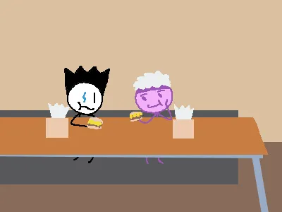 Me and Tep eating Jersey Mike's sandwiches
