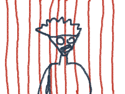 dats why he had a flat chin