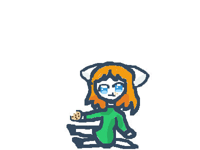 @Rizabuggles eating cookie