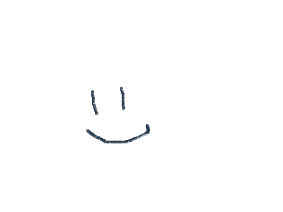 just a normal happy face