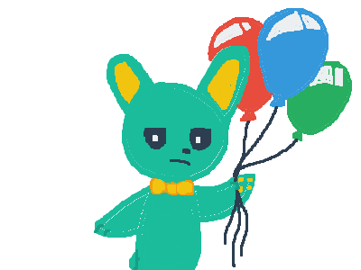 my fnaf oc. bubbles the balloon bunny