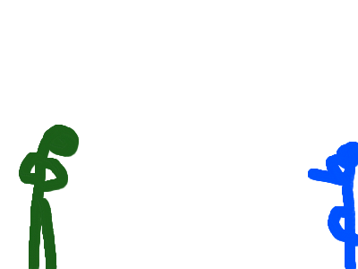 BlueBeard vs DarkGreenBeard