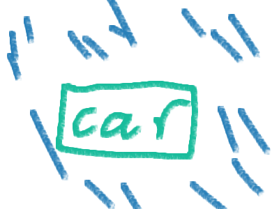 POV: ur in a car on rainy day