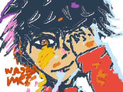 Drawn a Boy At A Party Who ate all the ice cream