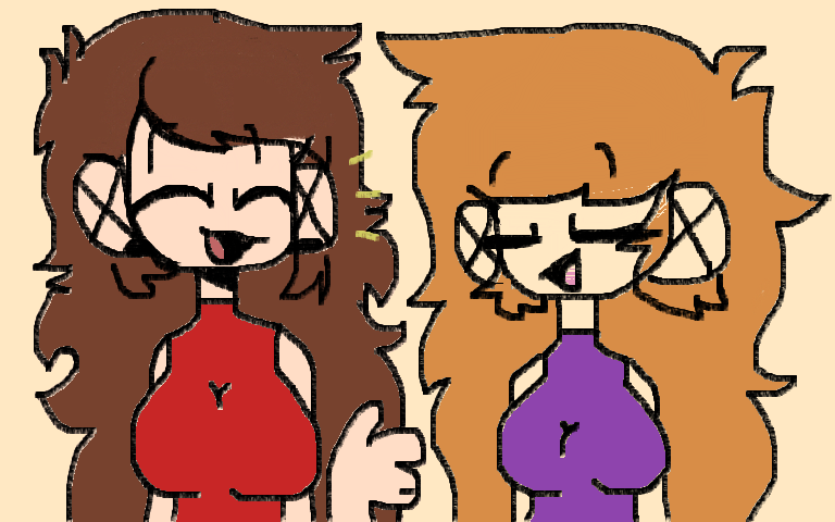 Girlfriend & b-side gf drawing