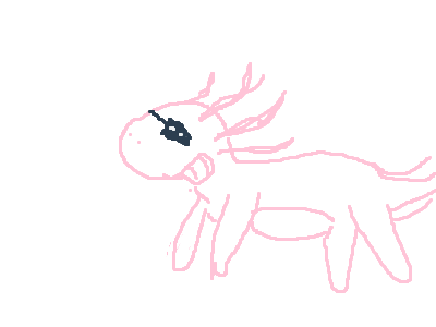 a famous pink axolotl