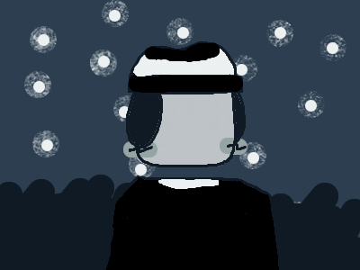 Wow! Stars, at night!