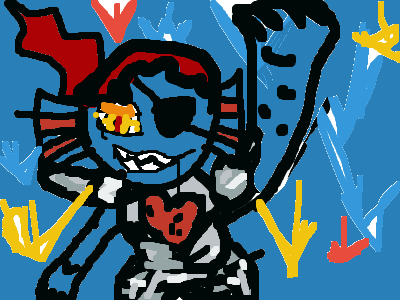 undertal and frisk ps;chara ,undyne ,papyrus