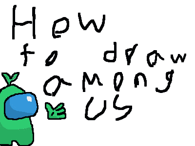 how to draw among us
