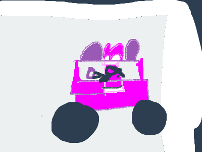 Baby sister just got a mini mouse car and she alre