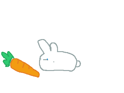 how bun bun eats his carrots finnished!