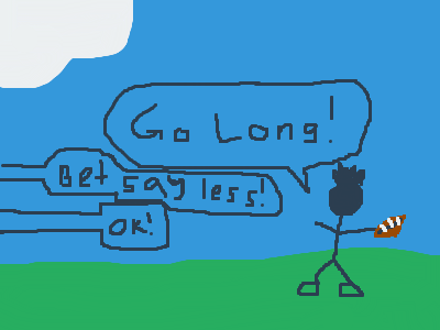 The Boy makes a TOUCHDOWN!