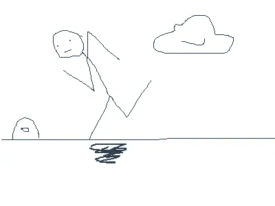 Stickman goes for a jog