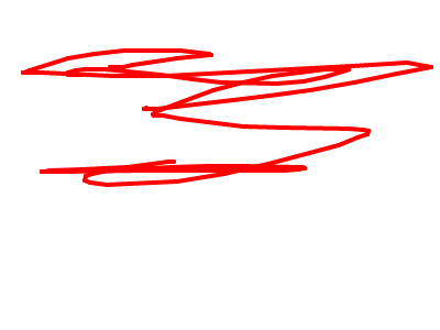 a face being scribbled