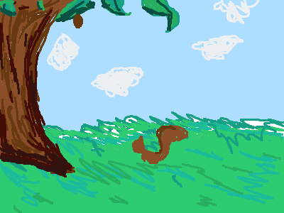 squirrel cant reach nut >:))