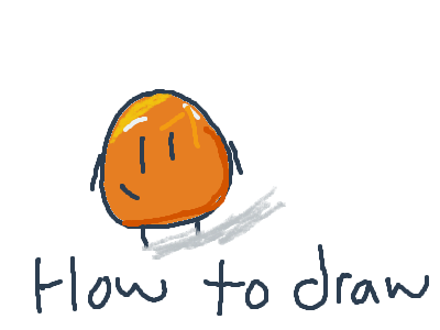 how to draw orange