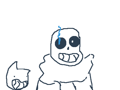 I want sans to lick me