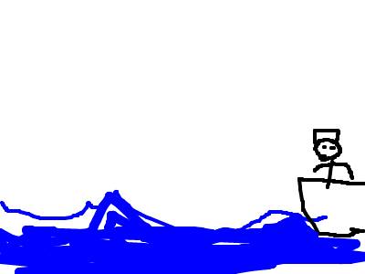 Moral:Never sail in a paper boat.