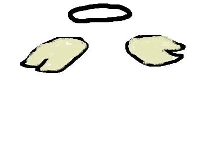 I tried making an angel fly but -