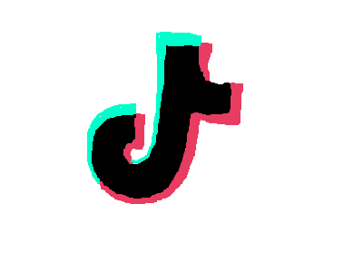 TikTok logo even tho I do not like TikTok