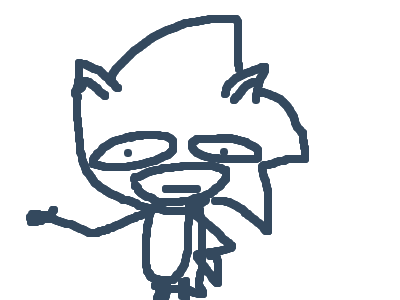 sonic is tired, give him some water