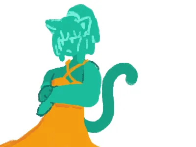 Water cat girl(I feel cringe after this)