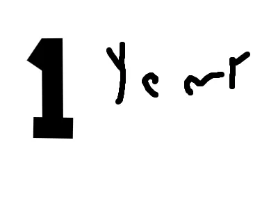 1 year in this website 