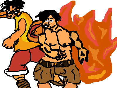 Luffy & Ace Monatoge