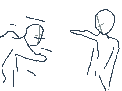 Fighting sketch 2