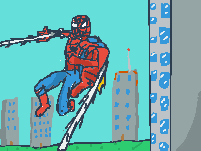 Spiderman drawing