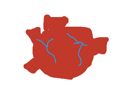 Pulsating heart (moves)