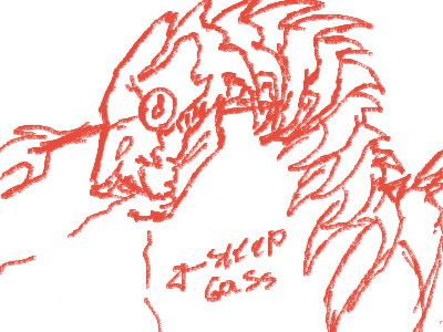 Skeletal dragon